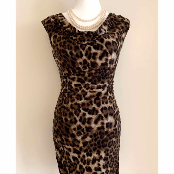 inc leopard print dress